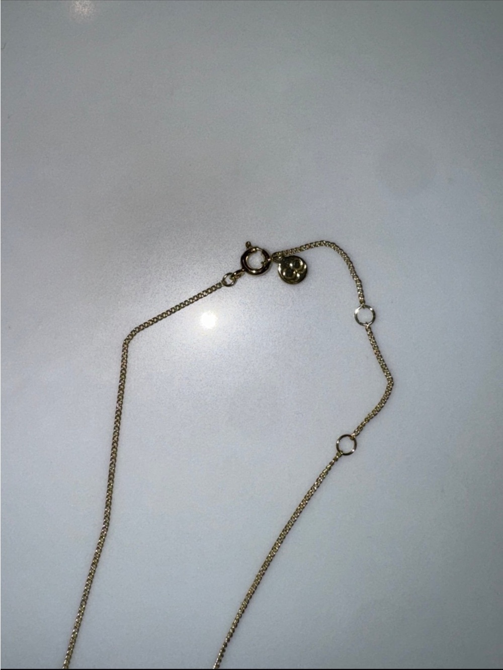 Gorjana letter A gold necklace - Picture 5 of 5